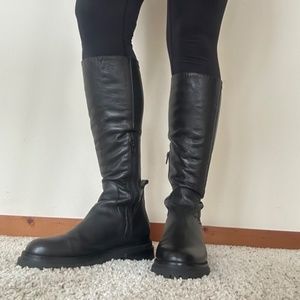 Minelli Paris Knee-High Combat Boots, Leather EU 38